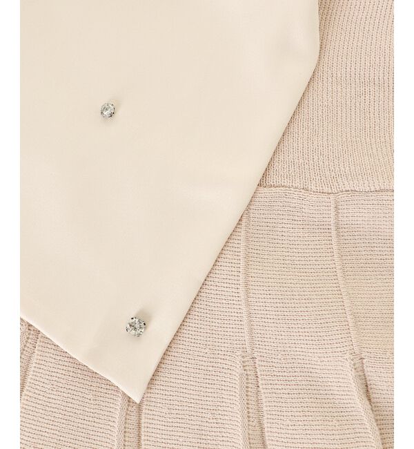  「フロントビッグリボンニットミニワンピ」|ワンピース|