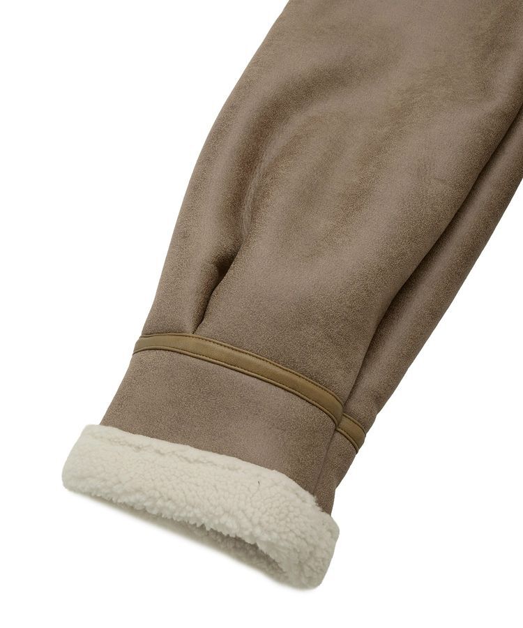 earth music&ecology「フェイクムートンジャケット」|ブルゾン・スタジャン|