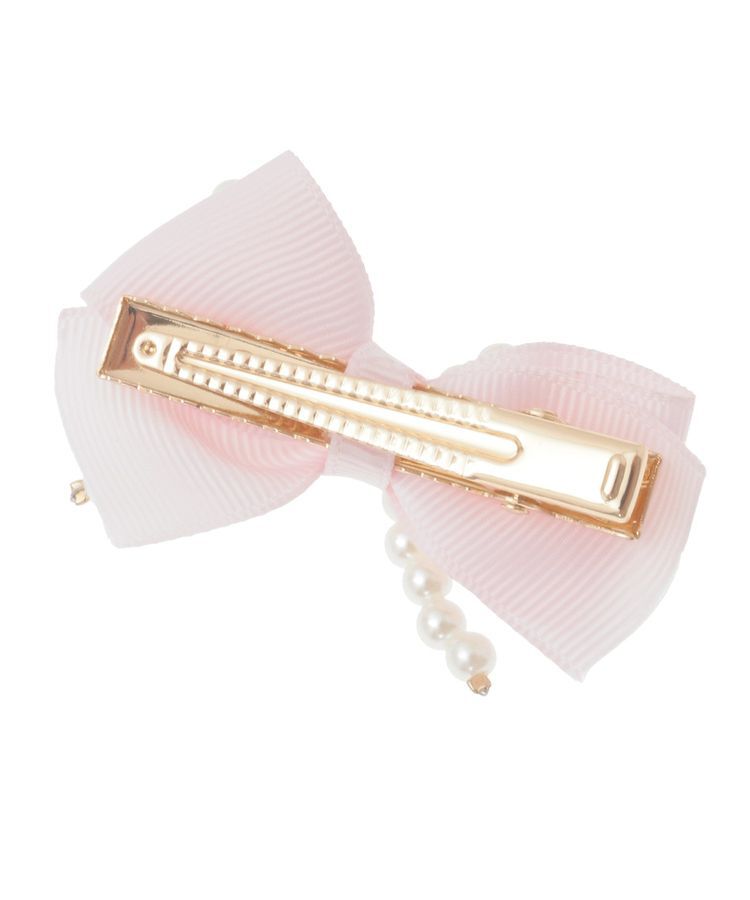Maison de FLEUR「ピンクマニアグログランリボンパールクリップ」|その他|