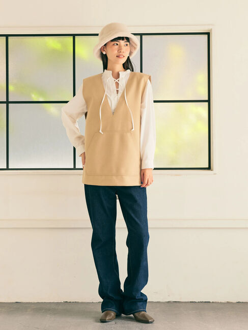  「Vネックポケット付きベスト」|ベスト・ジレ|