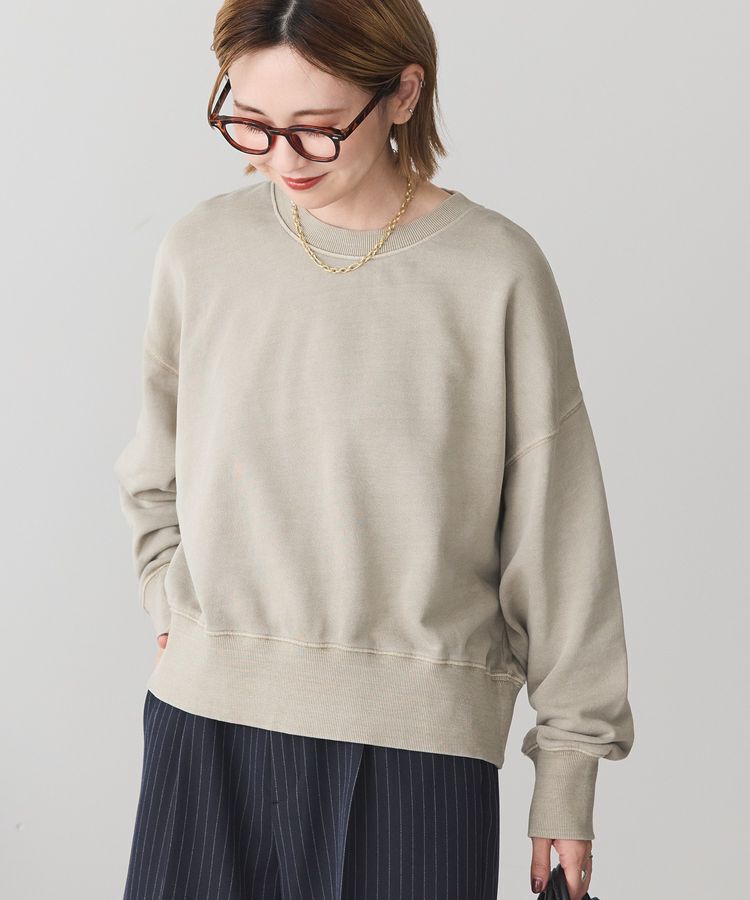 AMERICAN HOLIC「ピグメント裏毛プルオーバー」|スウェット・ジャージ|Gray Beige