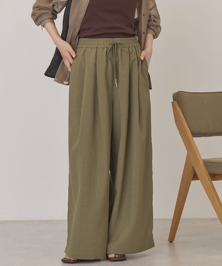 AMERICAN HOLIC「【マルチ機能】ドライタッチワイドパンツ」|その他|Khaki