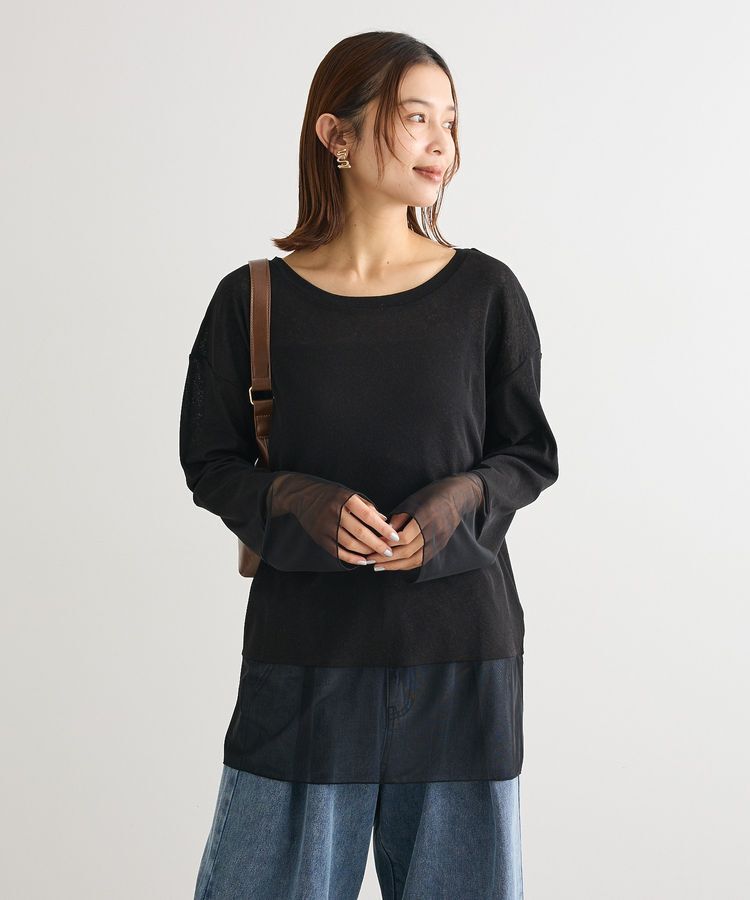 Green Parks「シアーチュールドッキングプルオーバー」|Tシャツ・カットソー|