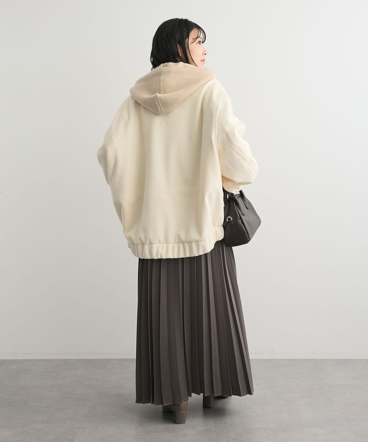 Green Parks「ニットフード付きウーリーブルゾン」|ブルゾン・スタジャン|