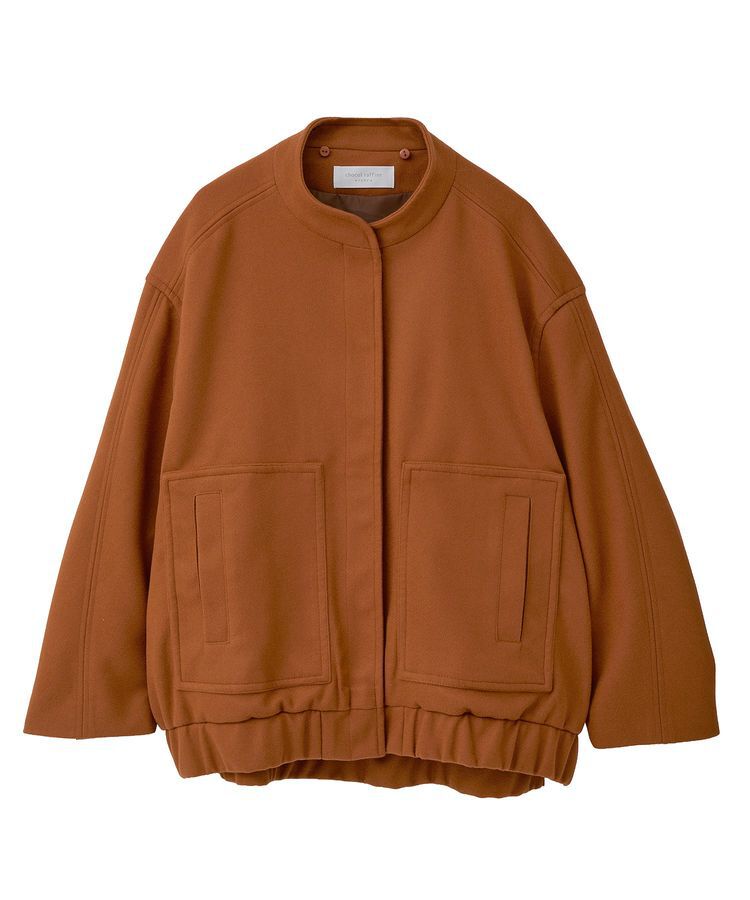 Green Parks「ニットフード付きウーリーブルゾン」|ブルゾン・スタジャン|