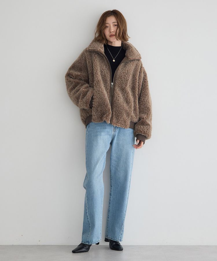 YECCA VECCA「ルーズストレートデニムパンツ」|デニム|