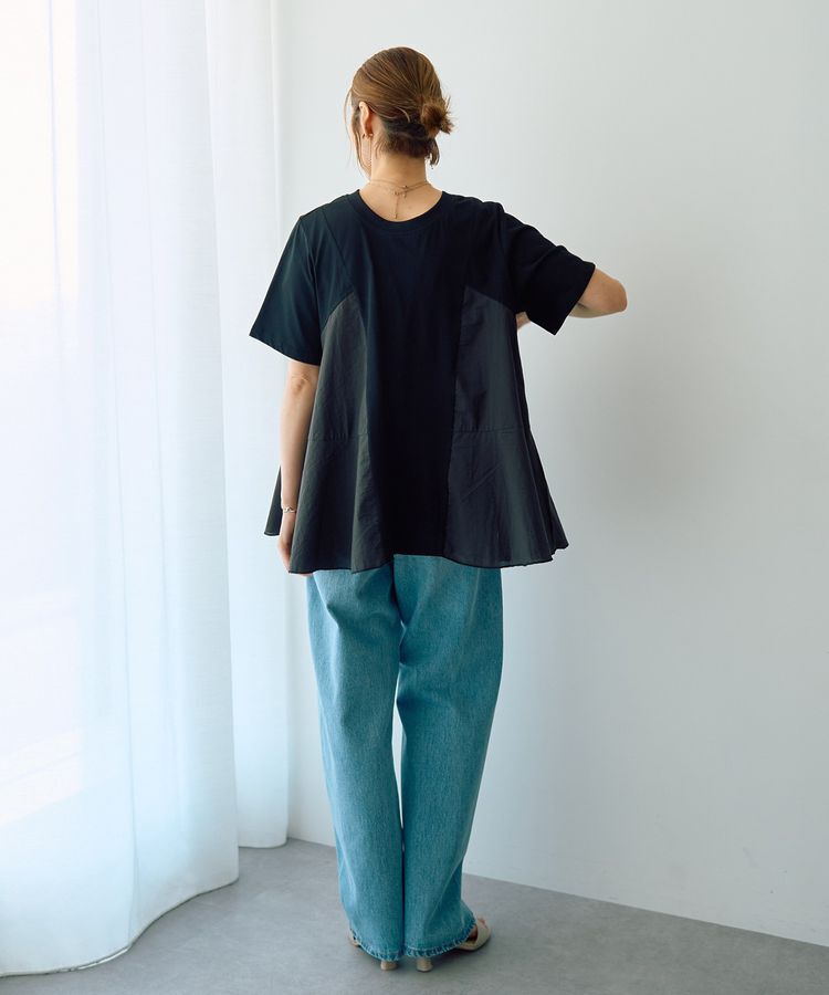 YECCA VECCA「ルーズストレートデニムパンツ」|デニム|