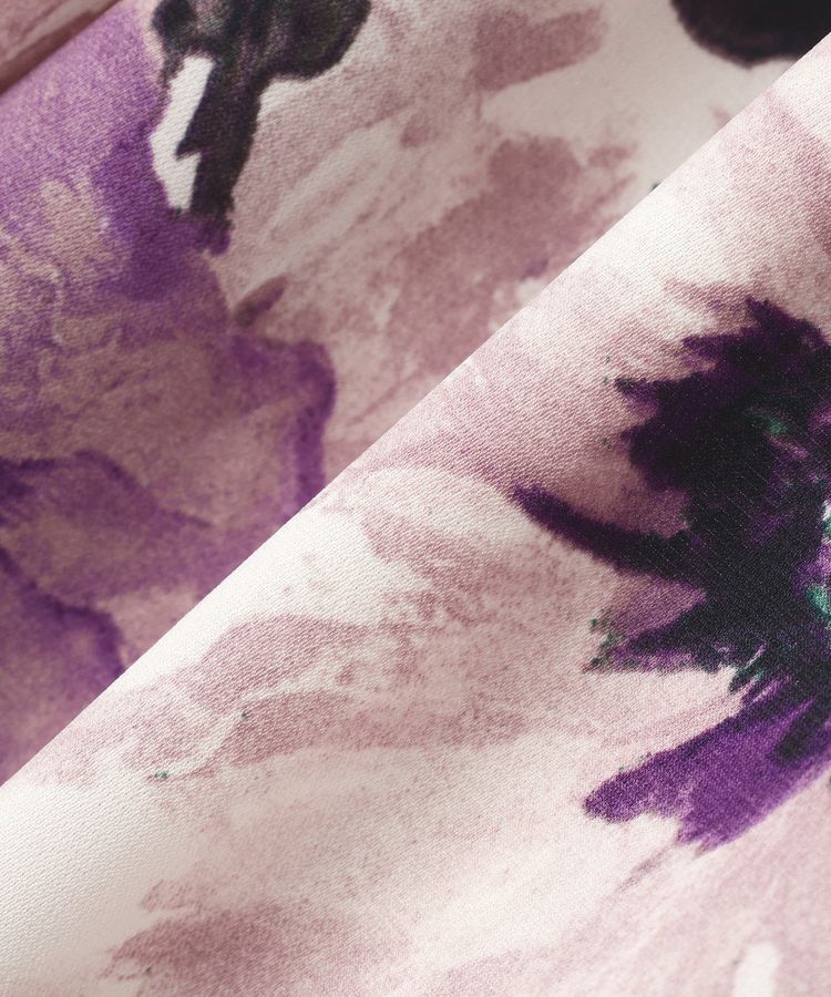 YECCA VECCA「水彩フラワー柄マーメイドスカート」|フレア|