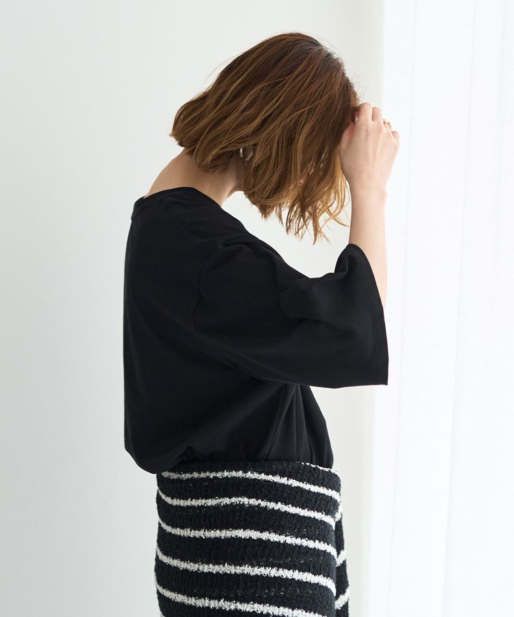 Editt by YECCA VECCA「【UVカット】ワイドスリーブ箔プリントTee」|Tシャツ・カットソー|