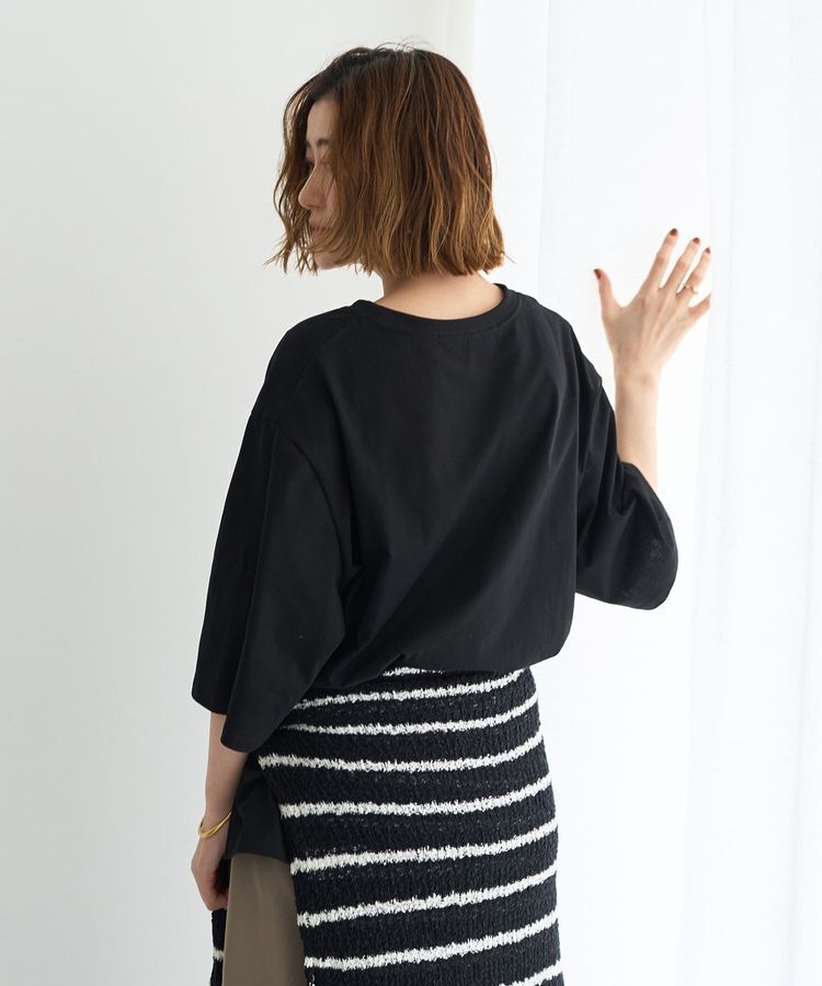 Editt by YECCA VECCA「【UVカット】ワイドスリーブ箔プリントTee」|Tシャツ・カットソー|