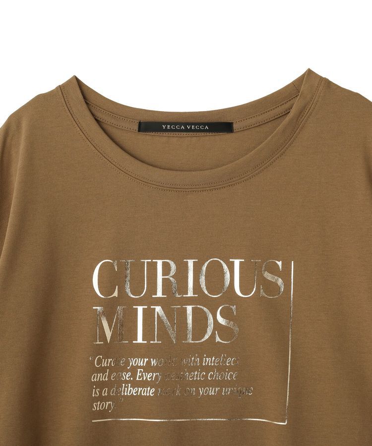 Editt by YECCA VECCA「【UVカット】ワイドスリーブ箔プリントTee」|Tシャツ・カットソー|