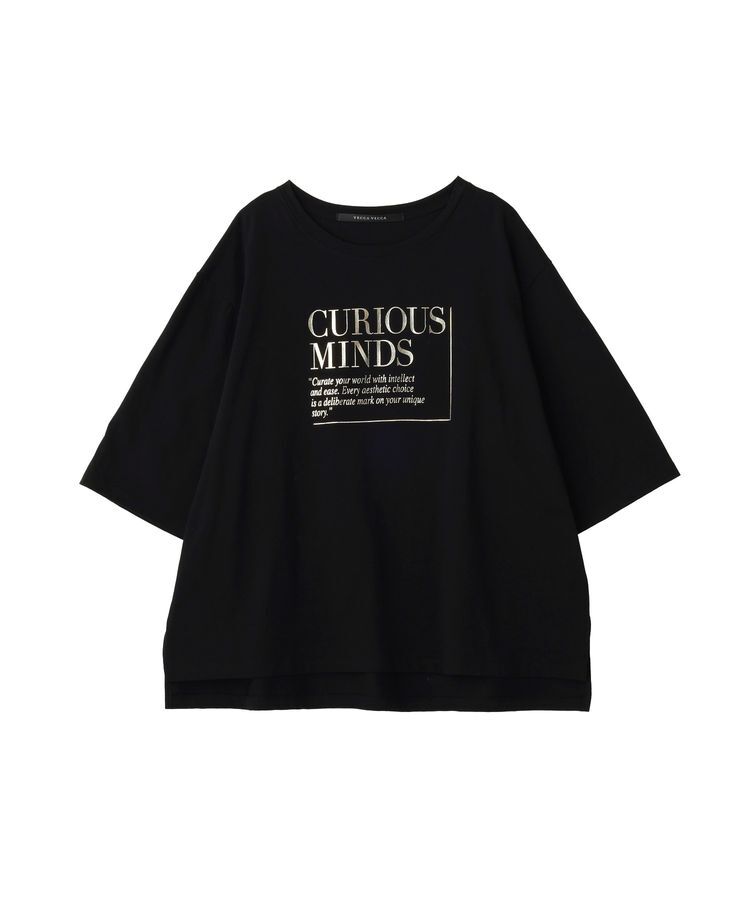 Editt by YECCA VECCA「【UVカット】ワイドスリーブ箔プリントTee」|Tシャツ・カットソー|
