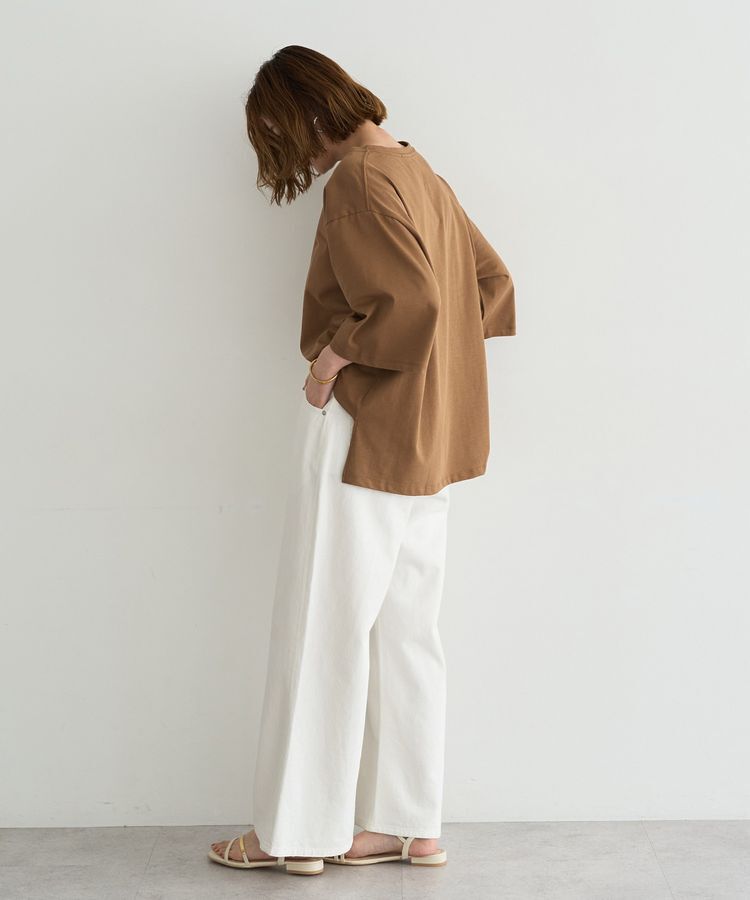 Editt by YECCA VECCA「【UVカット】ワイドスリーブ箔プリントTee」|Tシャツ・カットソー|