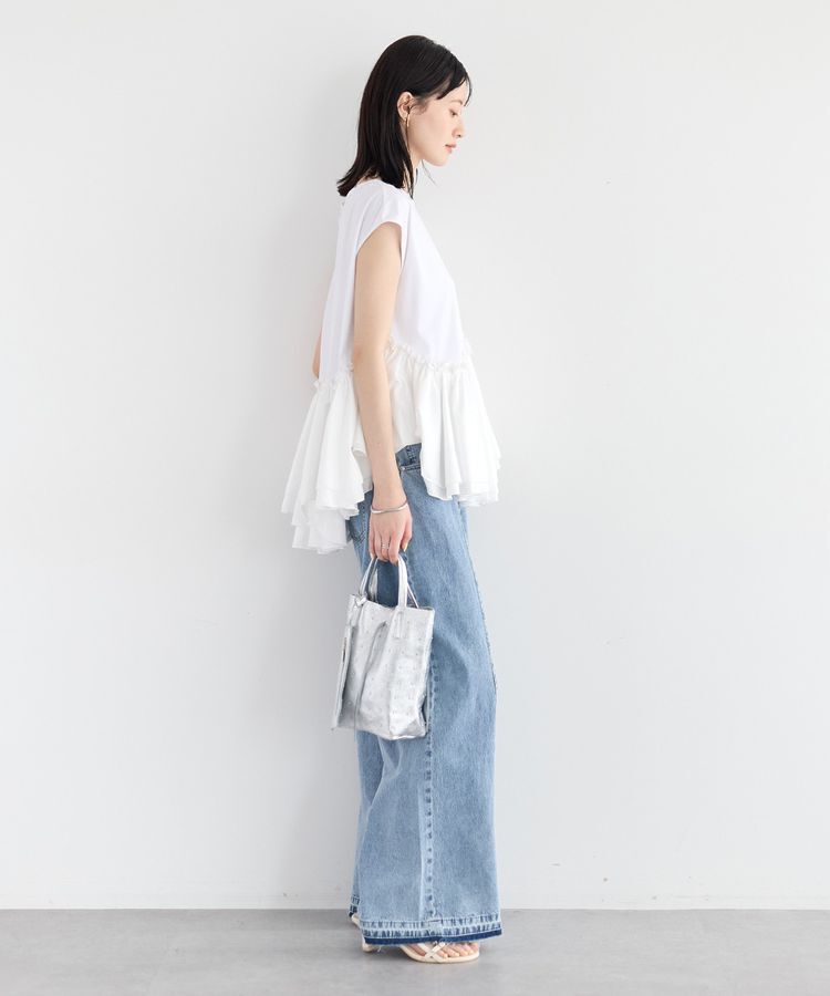 YECCA VECCA「アシメペプラムカットソー」|Tシャツ・カットソー|