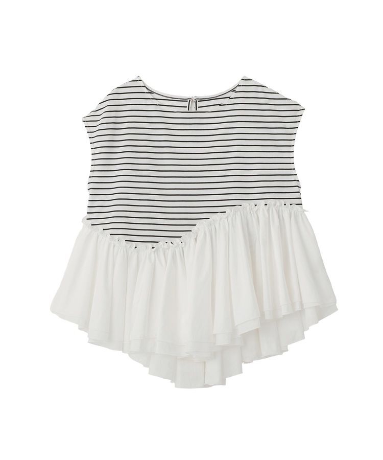 YECCA VECCA「アシメペプラムカットソー」|Tシャツ・カットソー|