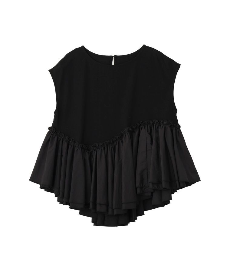 YECCA VECCA「アシメペプラムカットソー」|Tシャツ・カットソー|