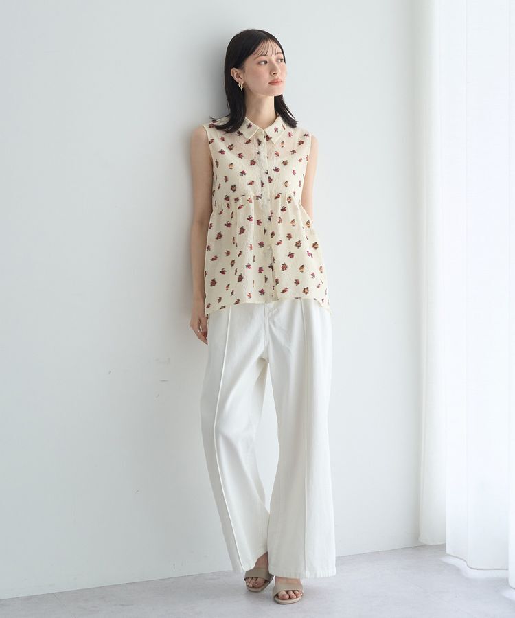 YECCA VECCA「綿麻バギーツイルパンツ」|その他|