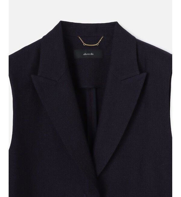 allureville「マットクロススリーブレスジャケット」|ダウンベスト・ベスト|