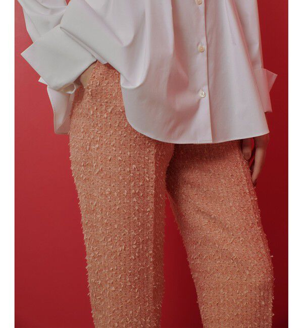LOULOU WILLOUGHBY「【LOULOU WILLOUGHBY】ファンシーツイードパンツ」|スラックス|