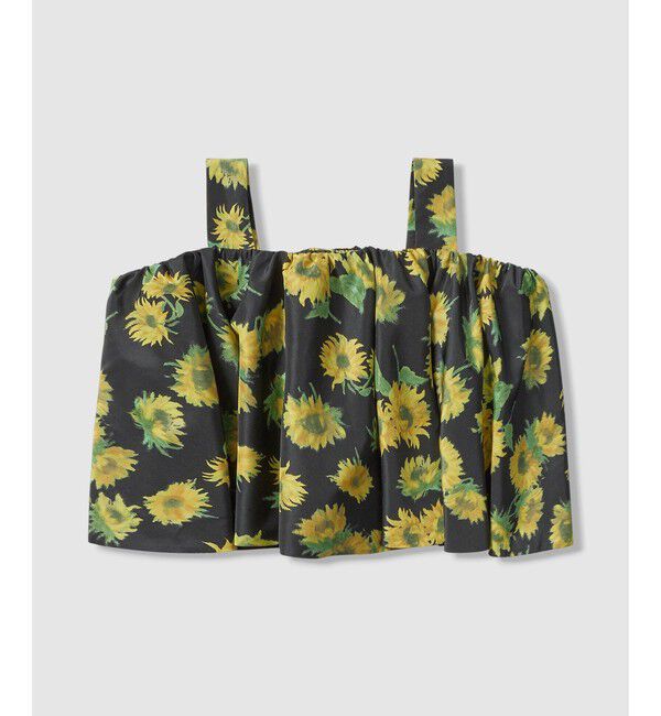 LOULOU WILLOUGHBY「WEB 一部店舗限定【LOULOU WILLOUGHBY】サンフラワープリントブラウス」|シャツ・ブラウス|