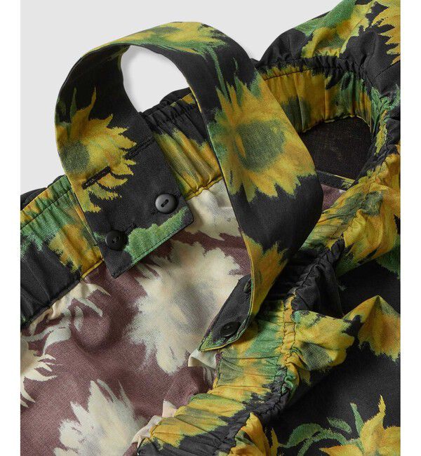 LOULOU WILLOUGHBY「WEB 一部店舗限定【LOULOU WILLOUGHBY】サンフラワープリントブラウス」|シャツ・ブラウス|