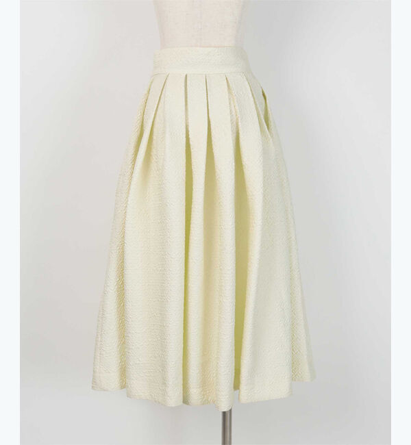 ur's「【yukiさんコラボアイテム】ふくれジャガードハイウエストタックフレアスカート」|スカート|