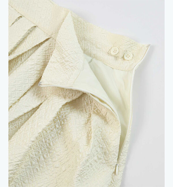 ur's「【yukiさんコラボアイテム】ふくれジャガードハイウエストタックフレアスカート」|スカート|