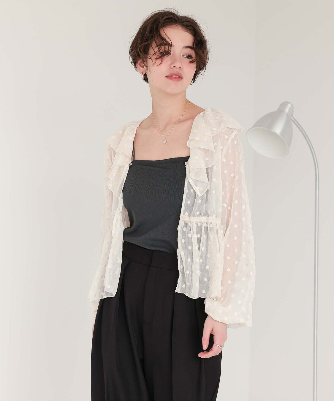 titivate「カップ付きダブルストラップキャミソール」|キャミソール|