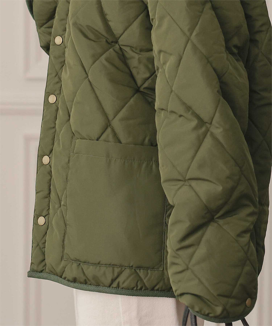 titivate「配色襟付きキルティングジャケット」|その他|