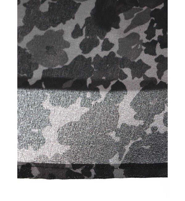 mizuiro ind「mizuiro ind フラワープリントシャツワンピース」|ワンピース|