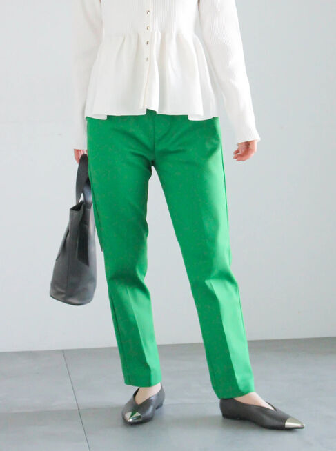 Te chichi「ストレッチテーパードパンツ」|その他|グリーン