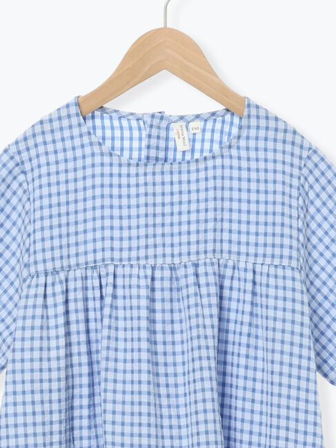 Samansa Mos2 Lagom「【140・150】チェック柄ティアードワンピース」|ワンピース|