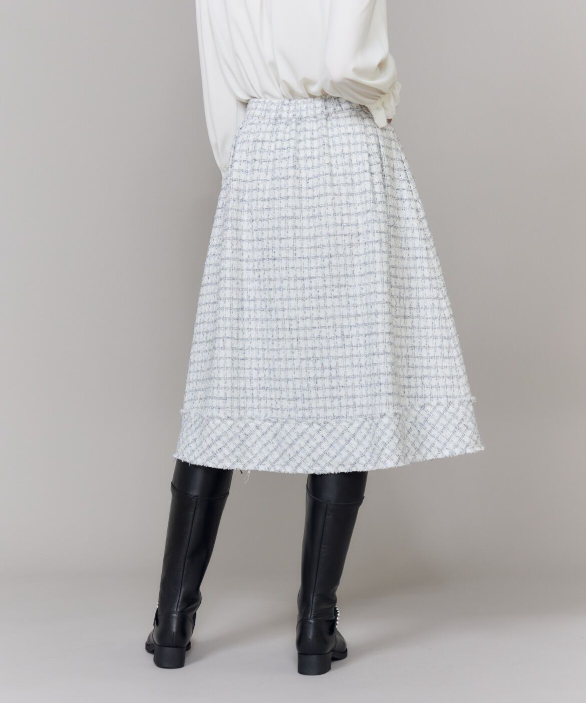 Maglie le cassetto「《M Maglie le cassetto》艶めきツイードスカート」|フレア|