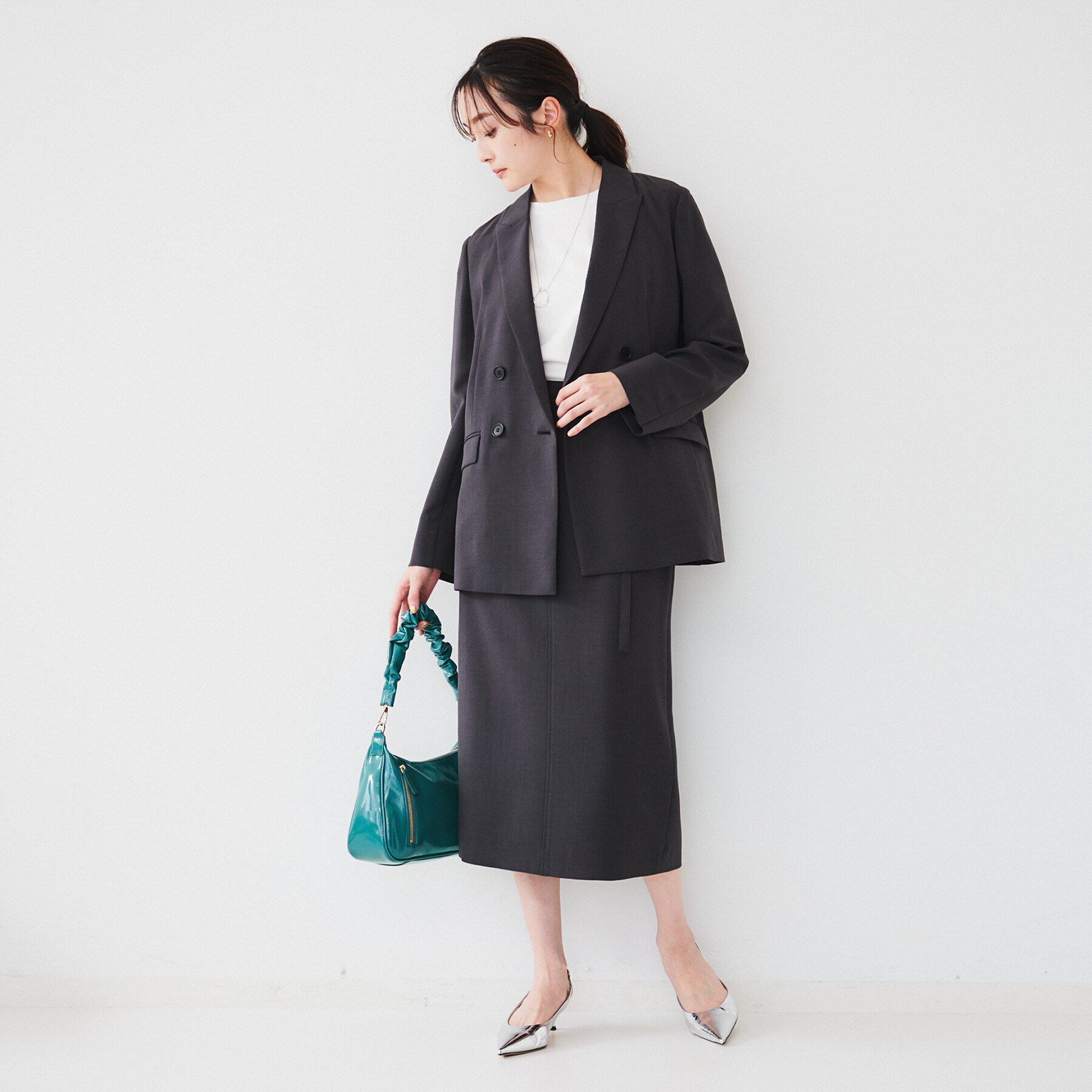 UNTITLED「エナメルシャーリングハンドバッグ」|ハンドバッグ|