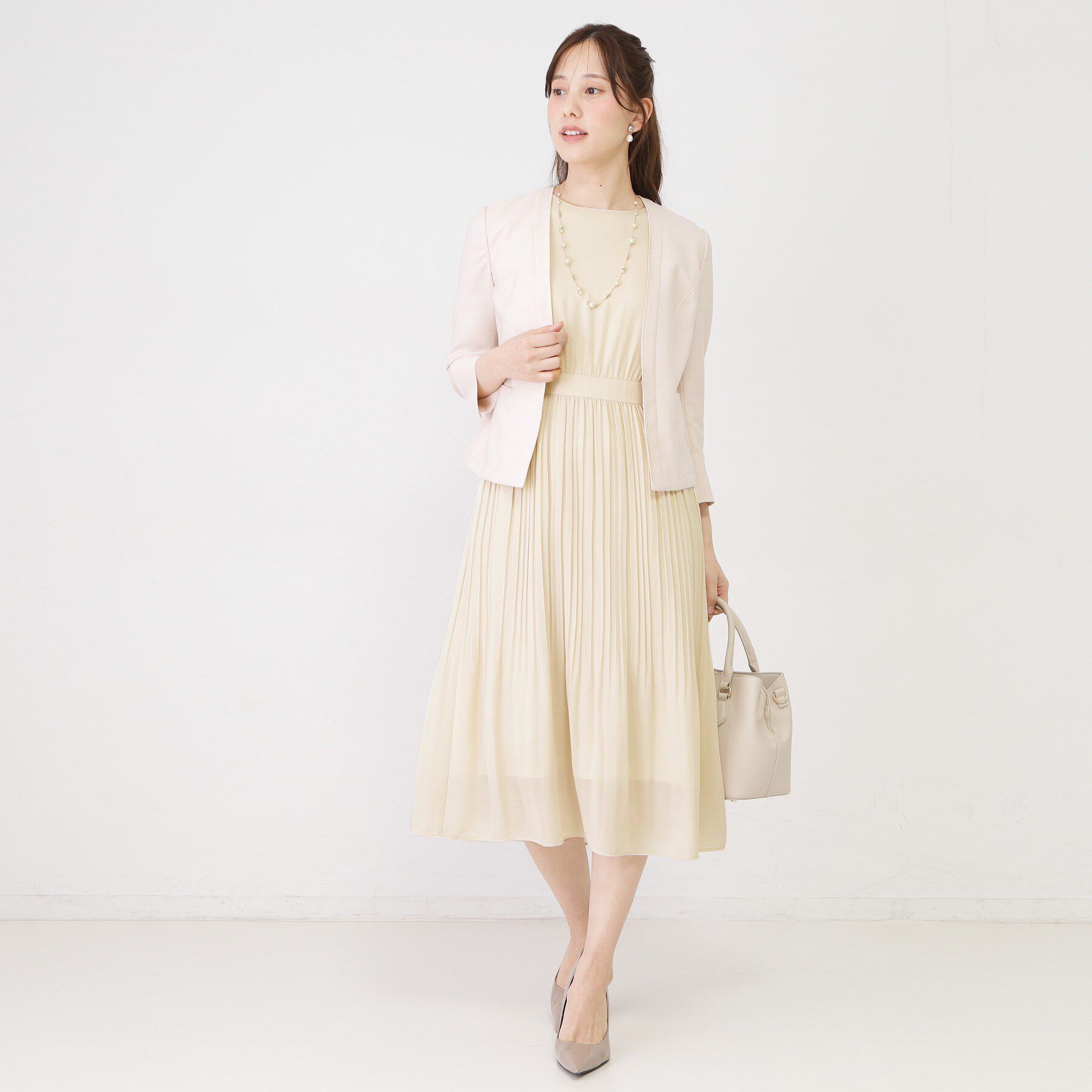 COUP DE CHANCE「【手洗い可】プリーツ加工フレアワンピース」|ワンピース|