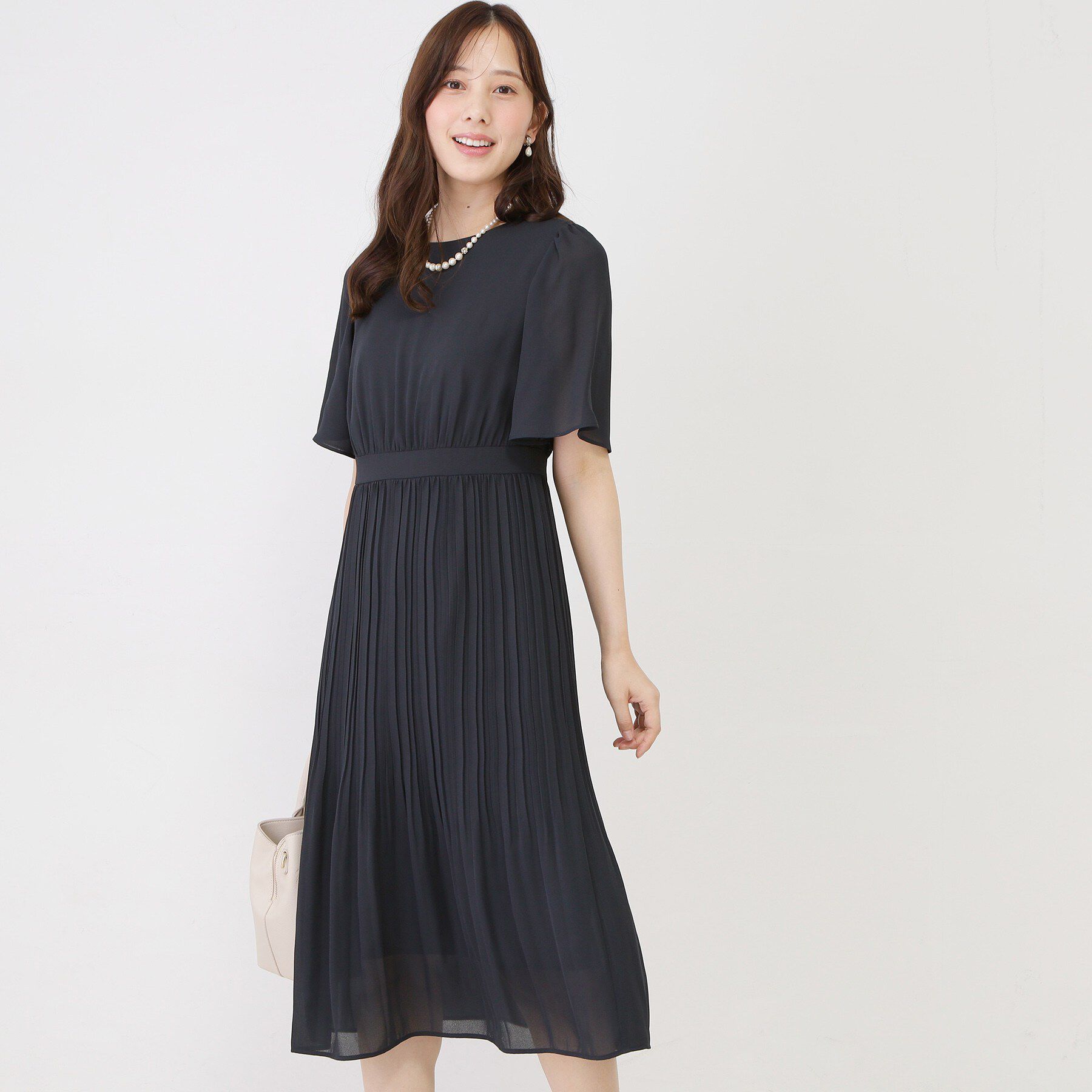 COUP DE CHANCE「【手洗い可】プリーツ加工フレアワンピース」|ワンピース|