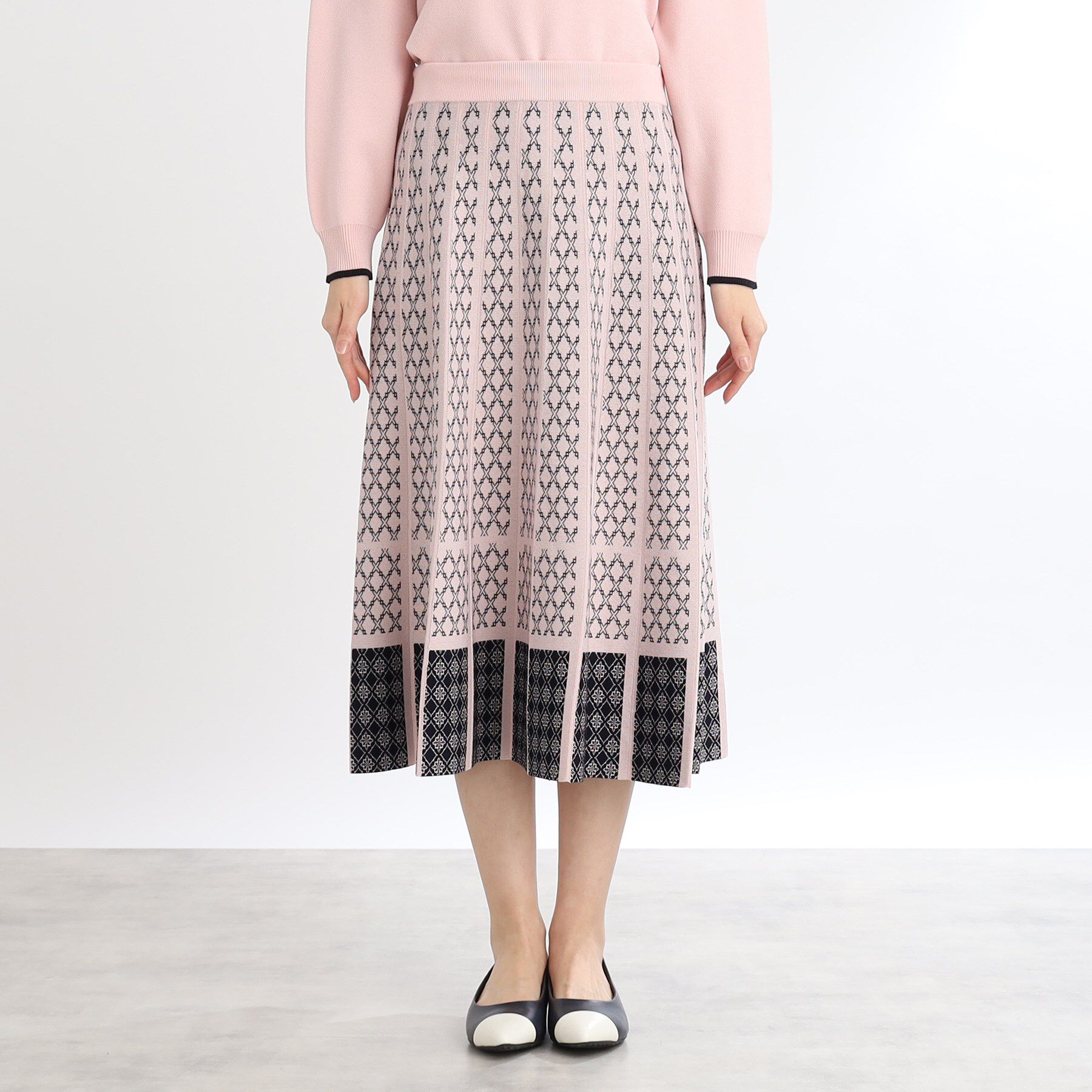 Reflect「【WEB限定カラーあり／ウエスト紐調節／セットアップ可】ジャカードスカート」|スカート|