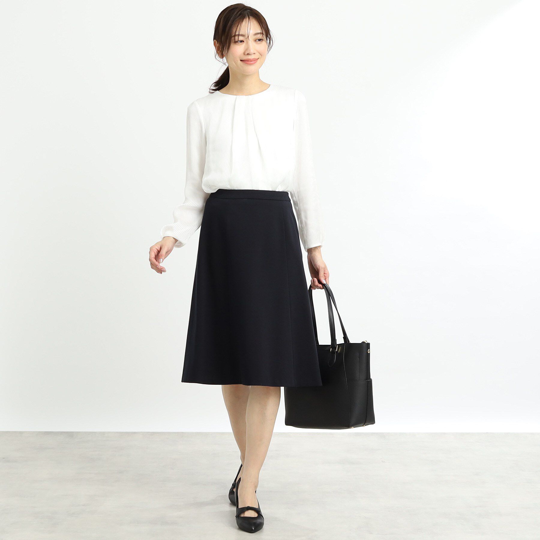 Reflect「【匠シリーズ／洗える】ソフトフレアスカート」|スカート|