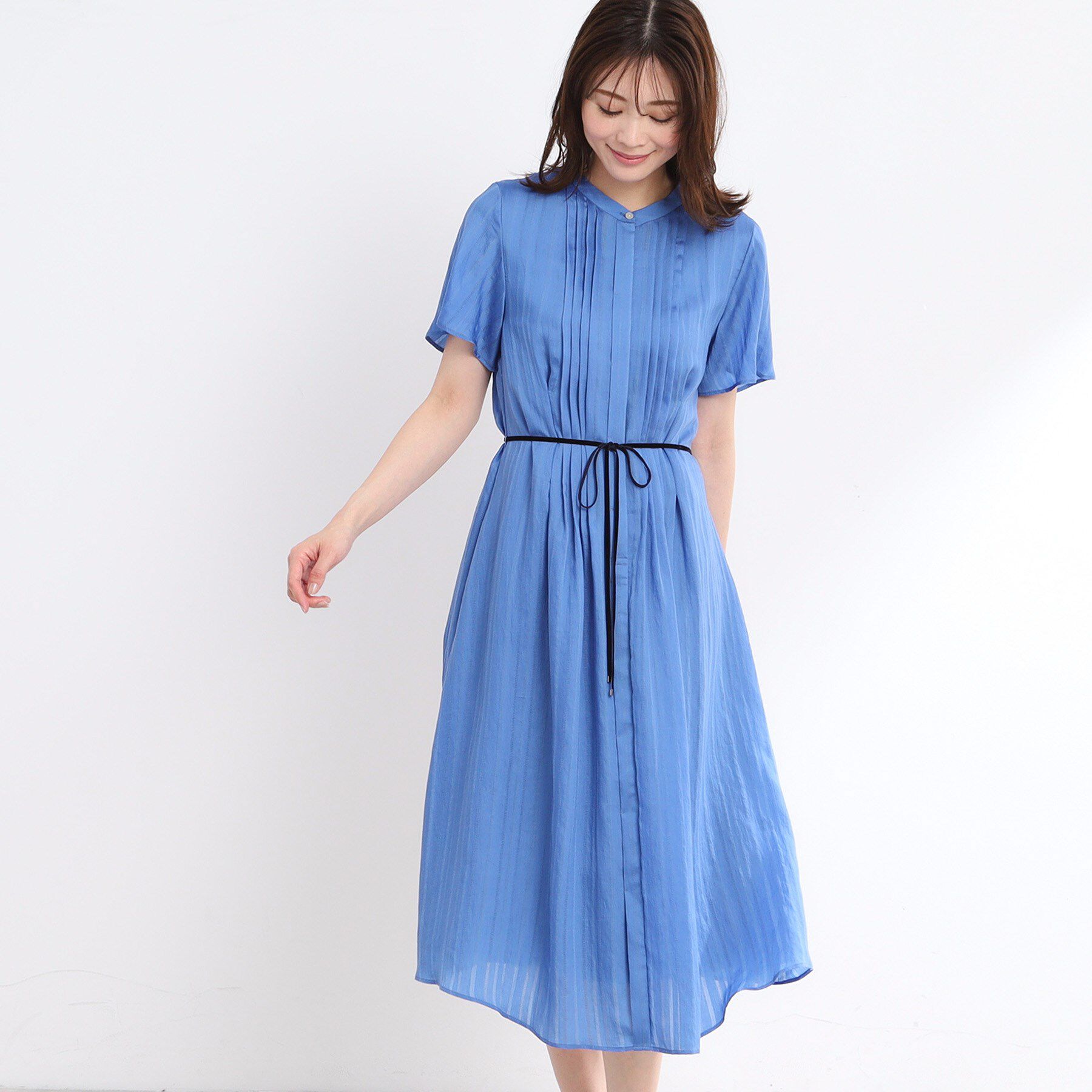 Reflect「【夏SALE／手洗い可】シャドーボーダーワンピース」|ワンピース|