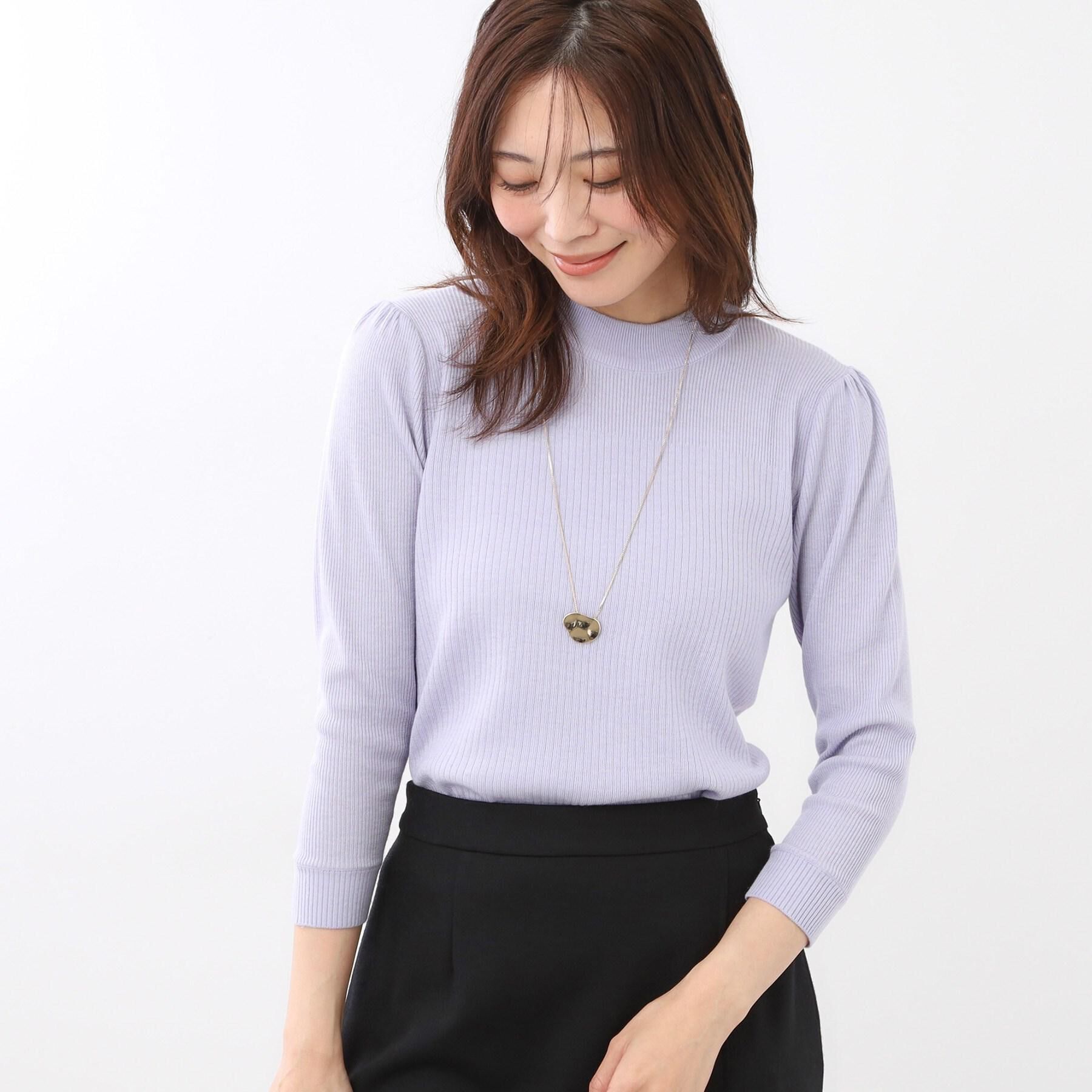 Reflect「【選べる5色／アンサンブル可】プチハイネックリブニット」|ニット・セーター|