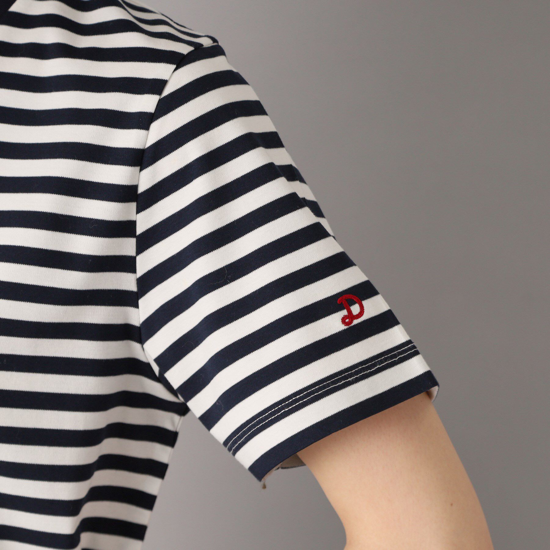 DRESSTERIOR「【接触冷感/抗菌防臭/消臭】アイスクリアコットンボーダーTシャツ」|Tシャツ・カットソー|