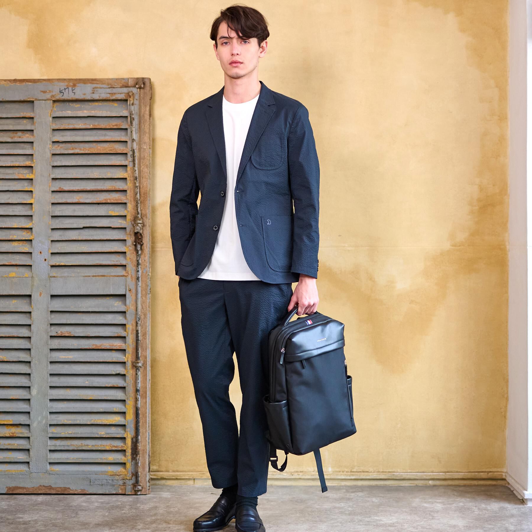 DRESSTERIOR「【洗える/セットアップ可/吸湿速乾/Safari5月号掲載】COOL MAX シアサッカージャケット」|テーラードジャケット|