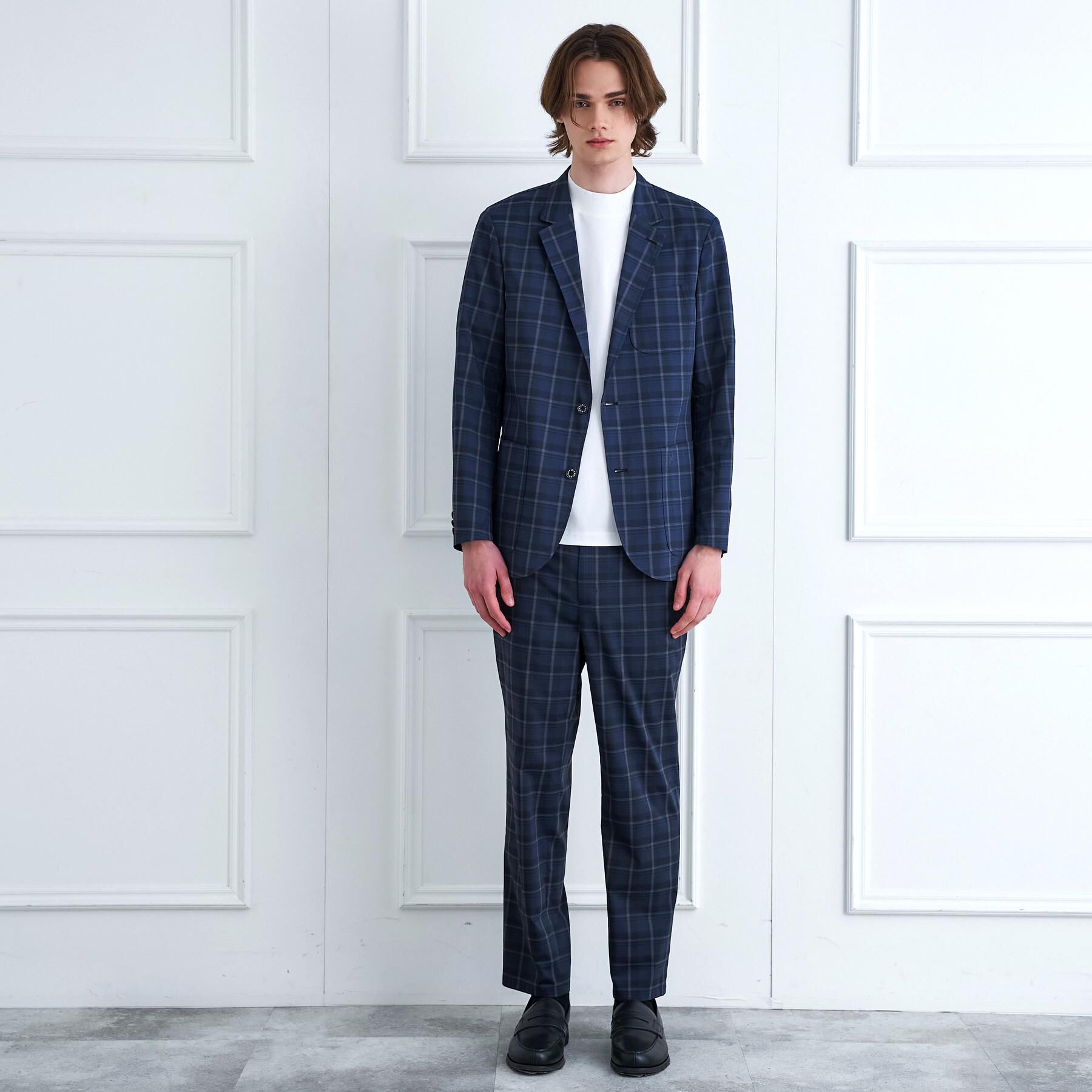 DRESSTERIOR「【セットアップ可/ウォッシャブル】DotAir チェック SET UP パンツ」|その他|