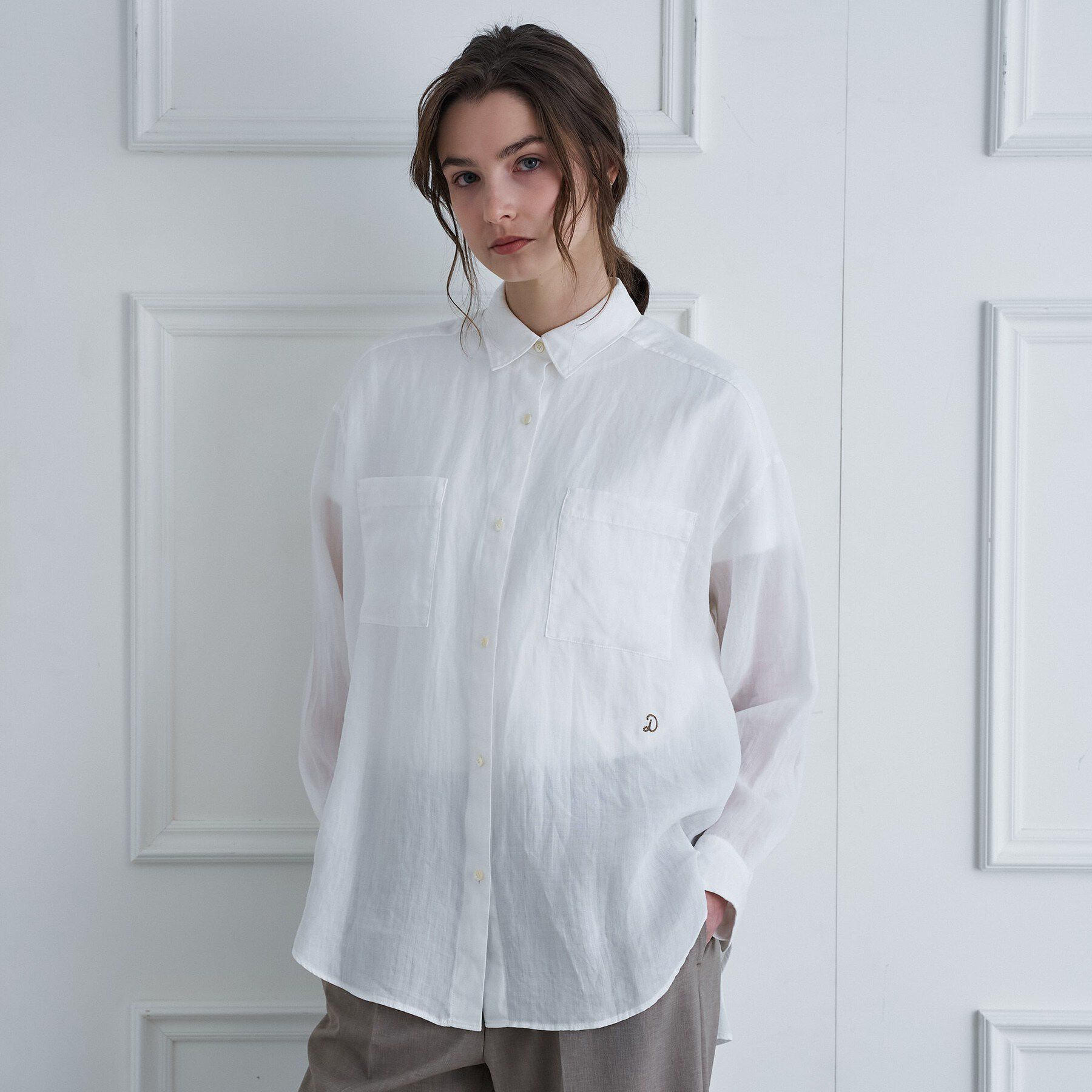 DRESSTERIOR「【人気定番/ウォッシャブル】ガーメントダイラミーシャツ」|シャツ・ブラウス|