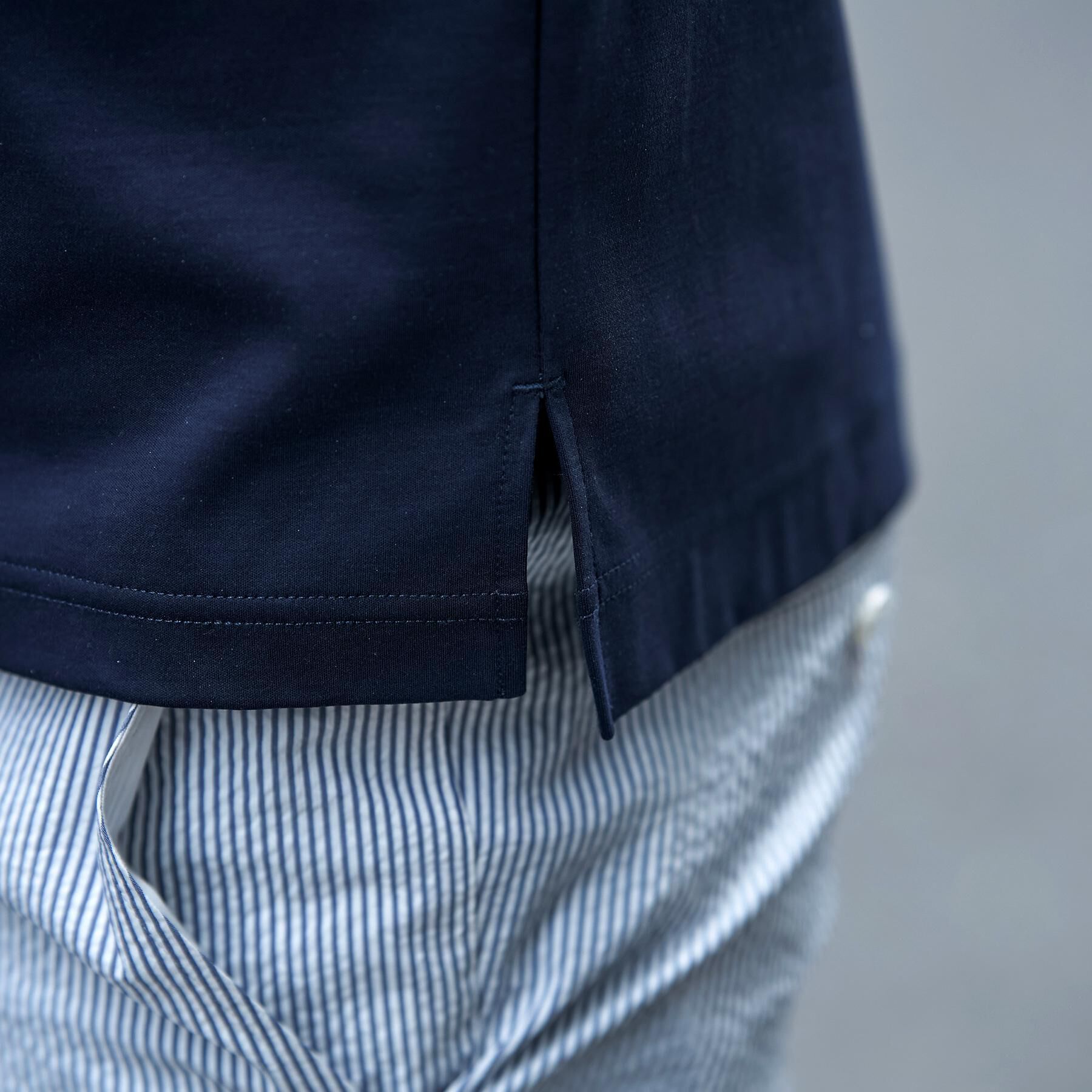 DRESSTERIOR「【接触冷感/抗菌防臭/消臭/Safari5月号掲載】ICE CLEAR COTTON オーバーフィッ」|ポロシャツ|