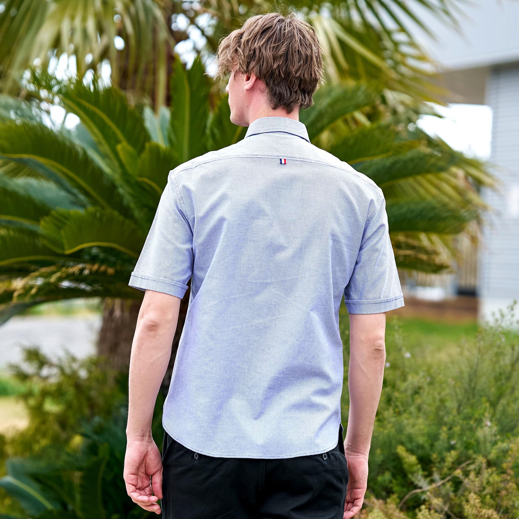 DRESSTERIOR「メッシュエアー ハーフスリーブシャツ」|シャツ・ブラウス|