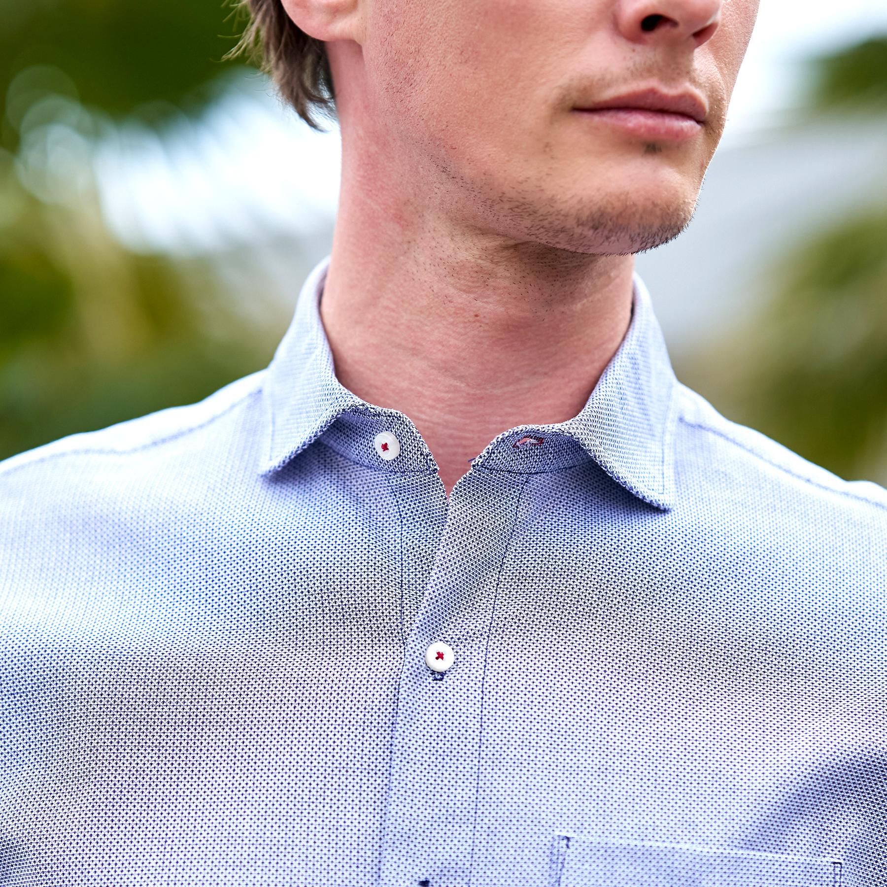 DRESSTERIOR「メッシュエアー ハーフスリーブシャツ」|シャツ・ブラウス|