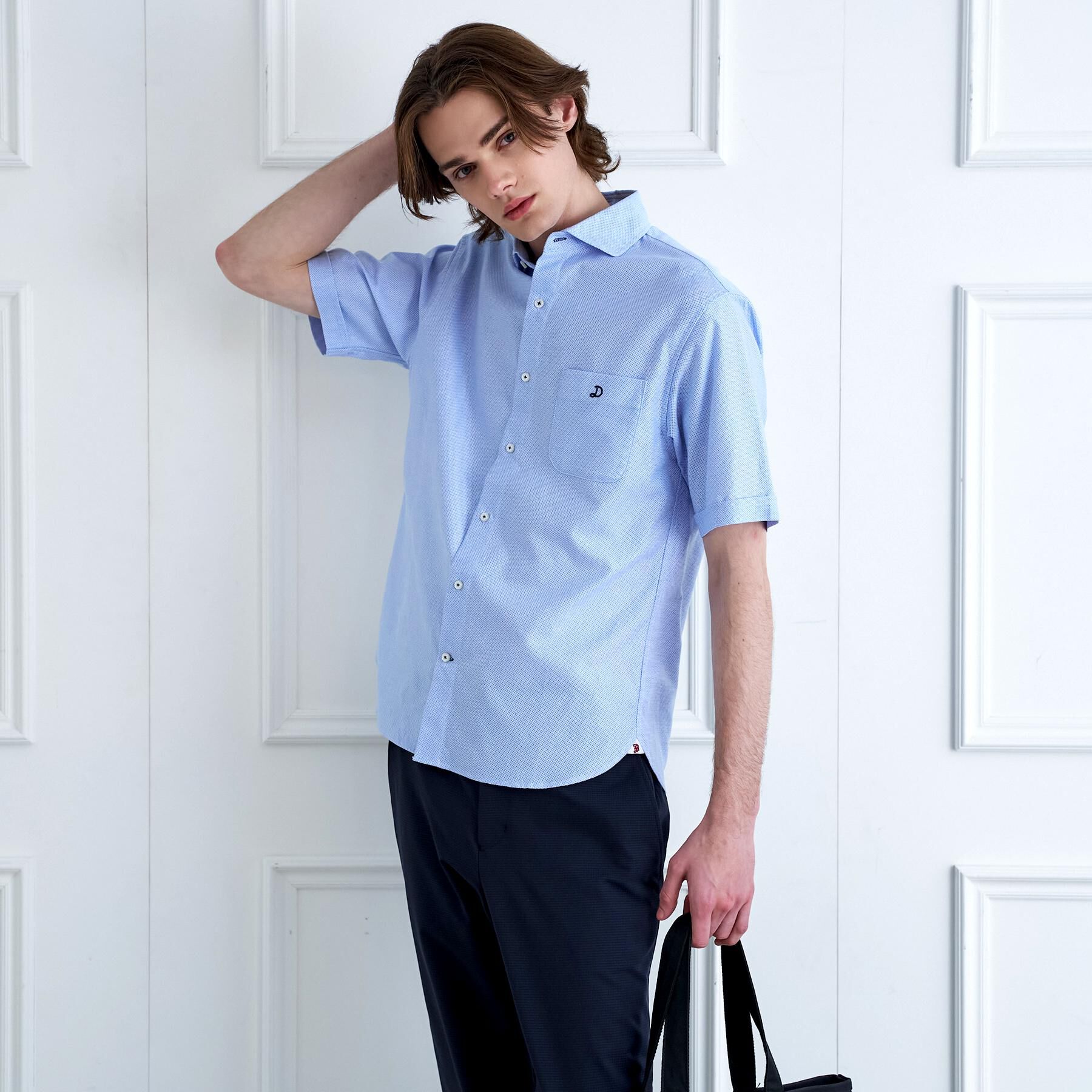 DRESSTERIOR「メッシュエアー ハーフスリーブシャツ」|シャツ・ブラウス|