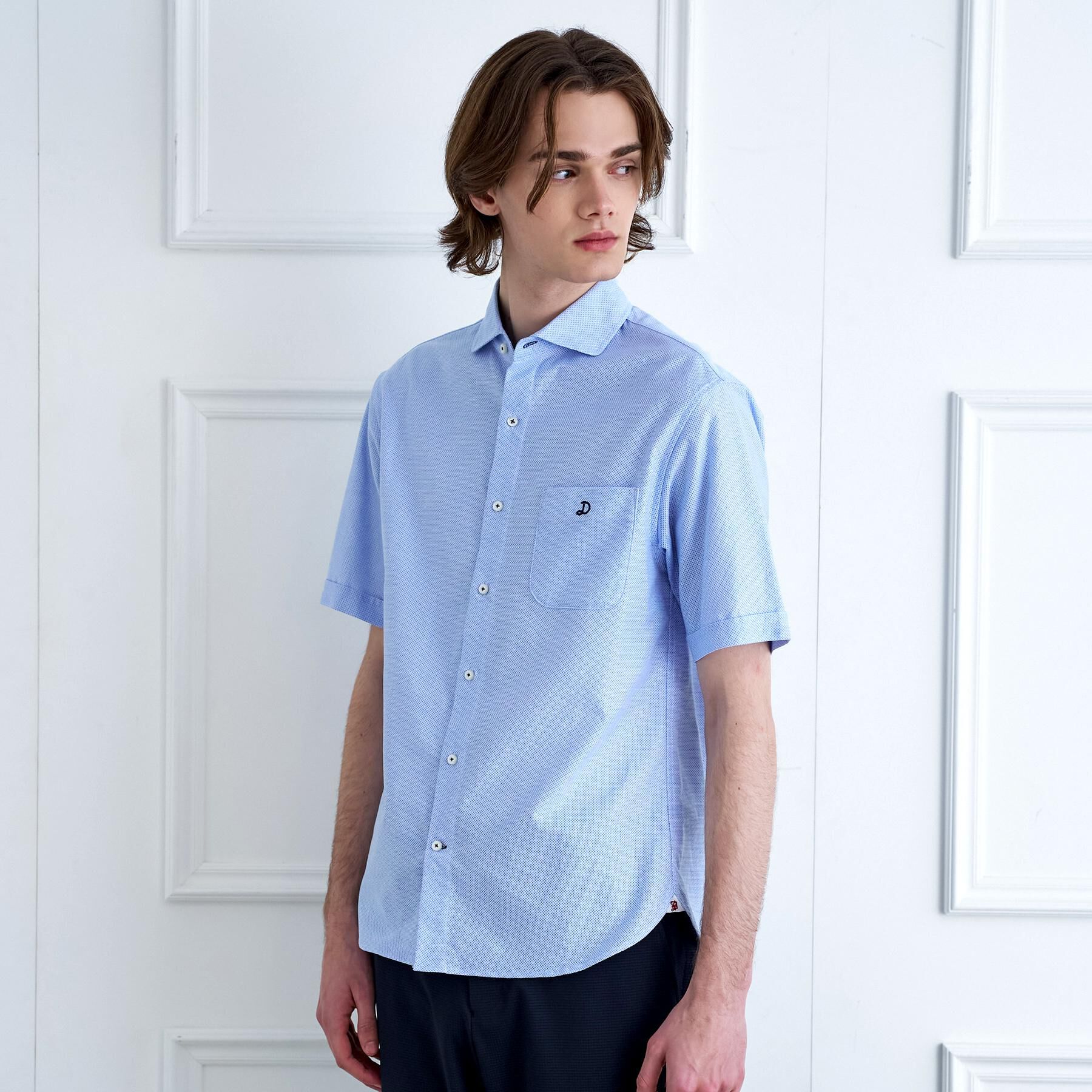 DRESSTERIOR「メッシュエアー ハーフスリーブシャツ」|シャツ・ブラウス|