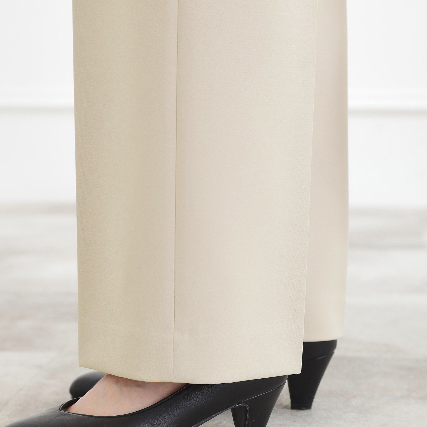 grove「【マシンウォッシュ／防シワ/SS-3L】ストレッチワイドパンツ」|その他|